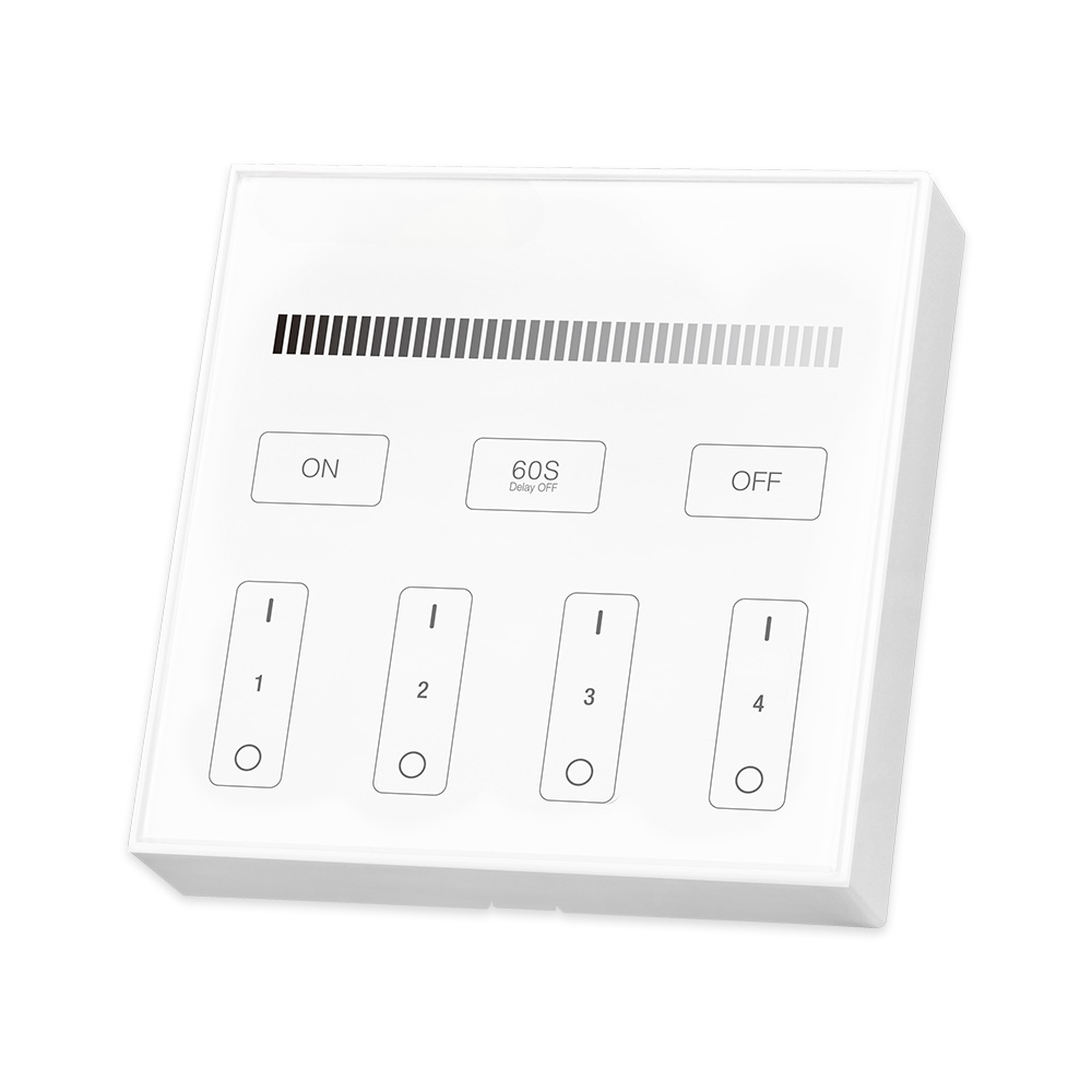 4 Zone RF Single Colour Wall Control White