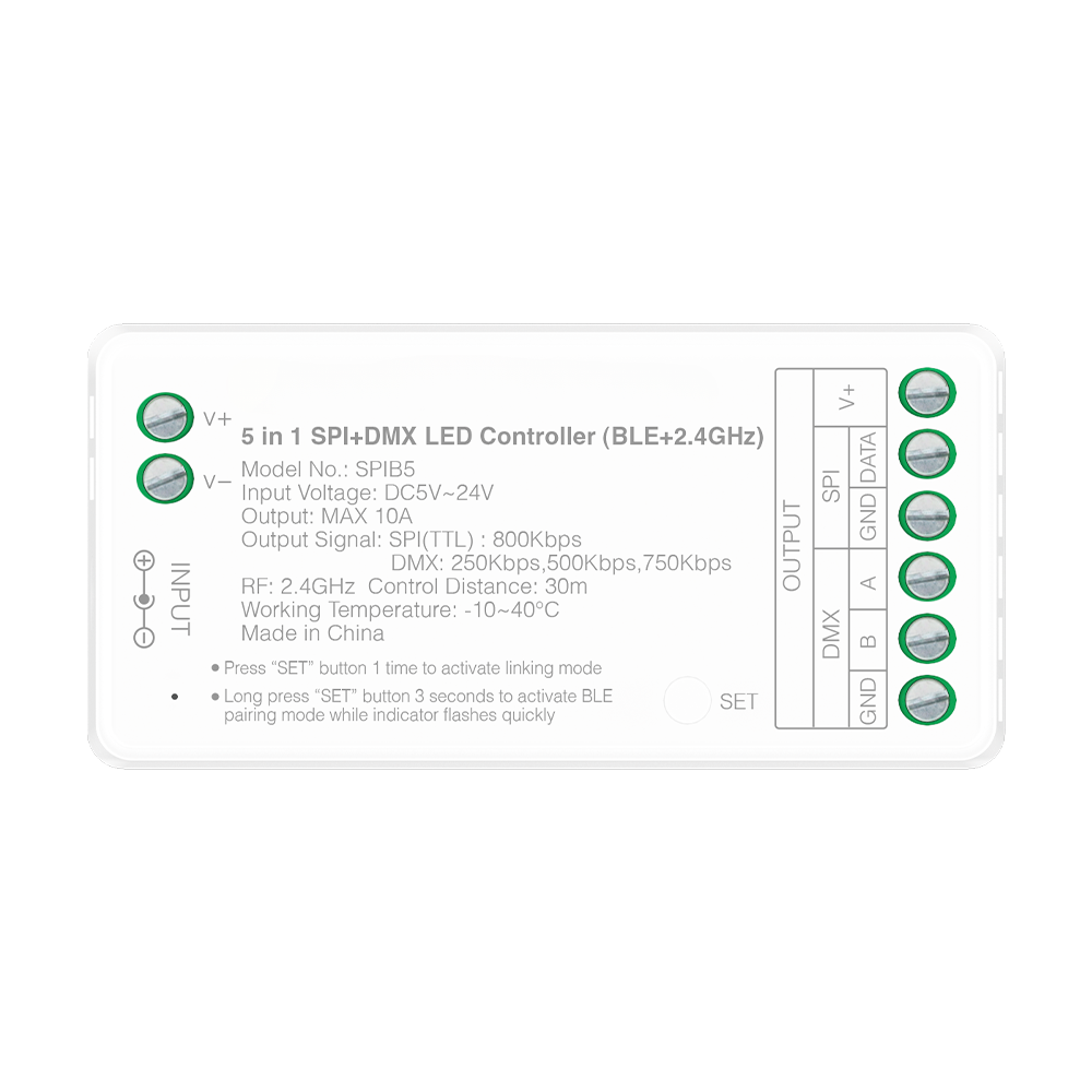 5 In 1 SPI & DMX Bluetooth/RF Receiver