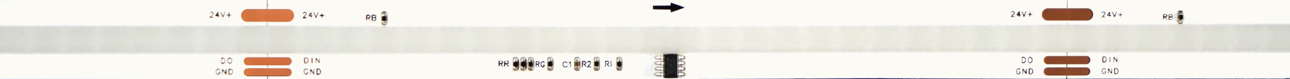 Colour Changing Seamless Digital/SPI LED Tape
