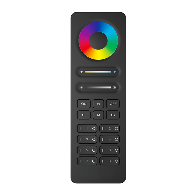 8 Zone RGB-CCT Remote Control Black