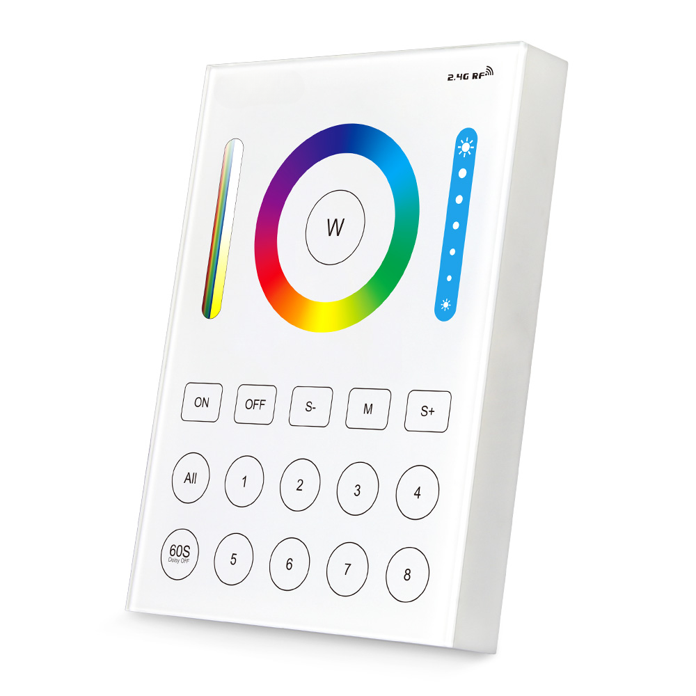 8 Zone RF RGB-CCT Wall Control