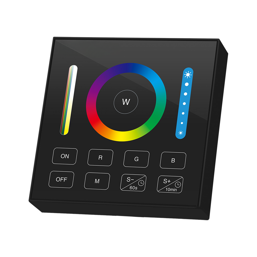 1 Zone RF RGB-CCT Wall Control Blk